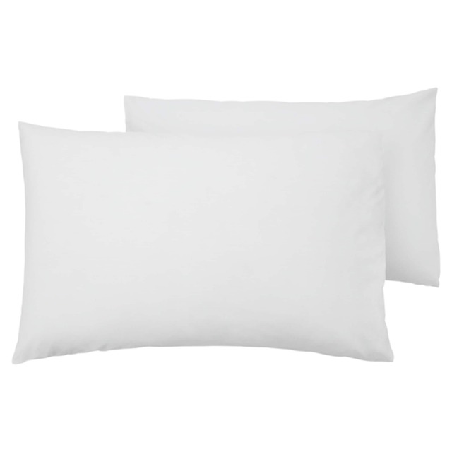 F&F Home Bedding Supersoft White Pillowcase Pair