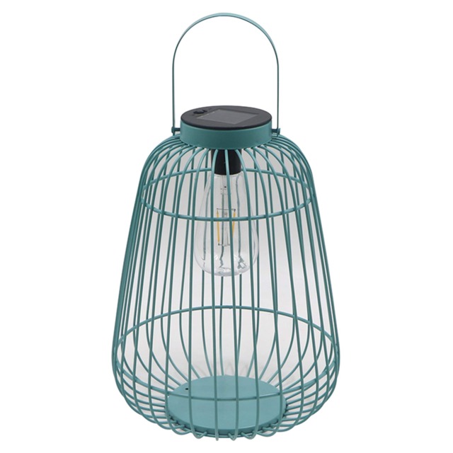 Tesco Blue Solar Metal Cage Lantern