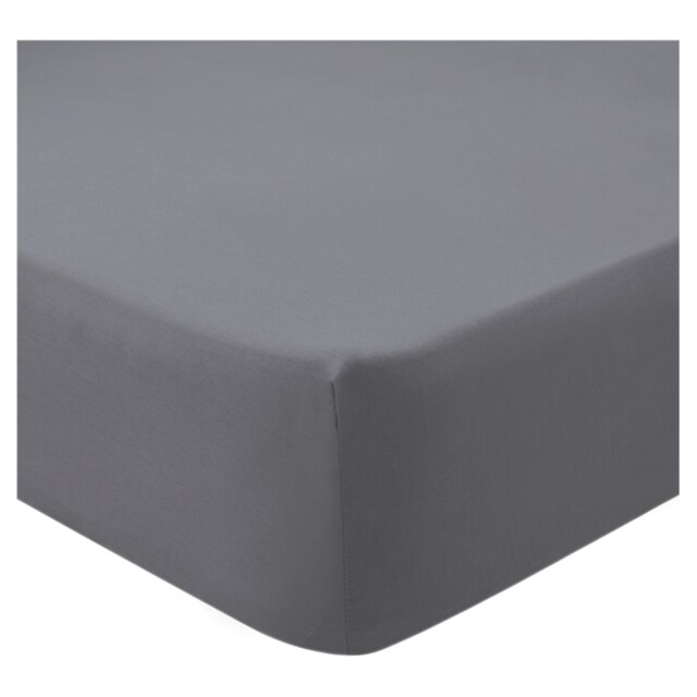 F&F Home Bedding Poly Cotton Fitted Sheet Grey King