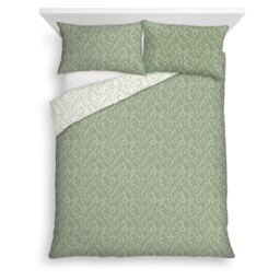 F&F Home Green Sprig Duvet Cover Set King