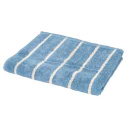 F&F Home Blue Stripe Bath Sheet Towel