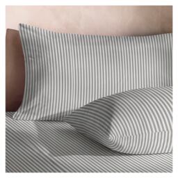Silentnight Supersoft Printed Stripe Pillowcase Pair