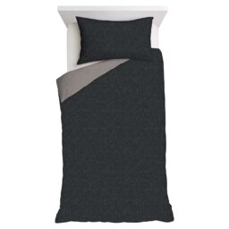 F&F Home Black Reversible Duvet Cover Set Single