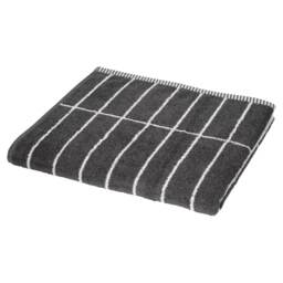F&F Home Charcoal Design Recycled Cotton Low Twist Bath Towel