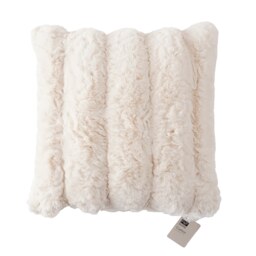 F&F Home Carved Faux Fur Cushion