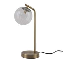 F&F Home Brass Opal Ball Lamp