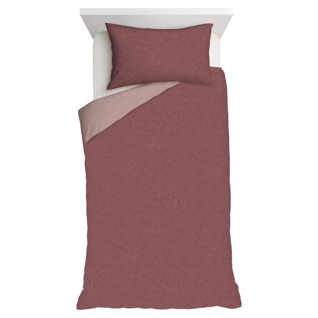 F&F Home Red Reversible Duvet Cover Set Single