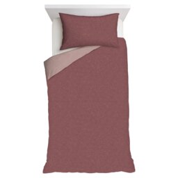 F&F Home Red Reversible Duvet Cover Set Single