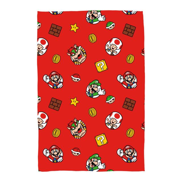 SUPER MARIO CIRCLES FLEECE BLANKET