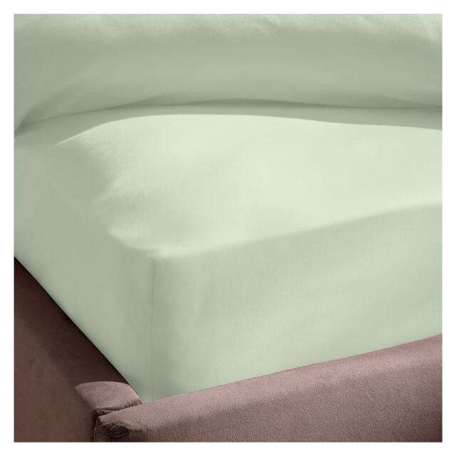 Silentnight Supersoft Green Fitted Sheet Double