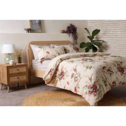 F&F Home Painted Floral Duvet Cover Set Double