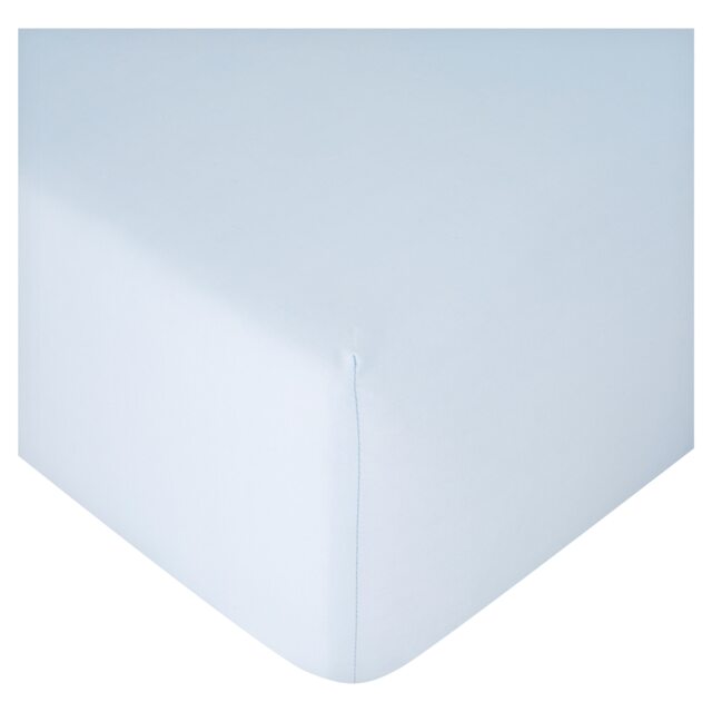 F&F Home 100% Cotton Blue Fitted Sheet King