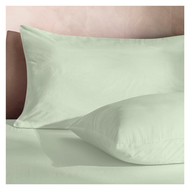 Silentnight Supersoft Green Pillowcase Pair