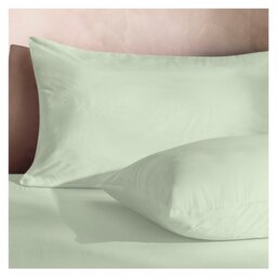 Silentnight Supersoft Green Pillowcase Pair