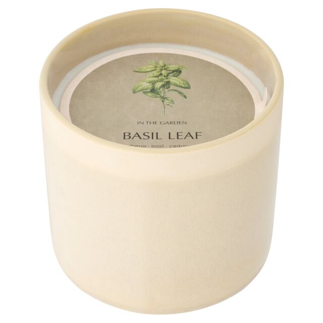F&F Home In the Garden Basil Leaf Large Candle 600g