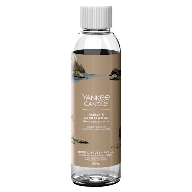 Yankee Candle Amber & Sandalwood Reed Diffuser Refill 200ml