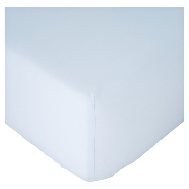 F&F Home 100% Cotton Blue Fitted Sheet Single