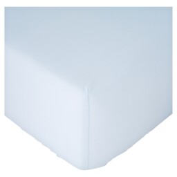 F&F Home 100% Cotton Blue Fitted Sheet Single