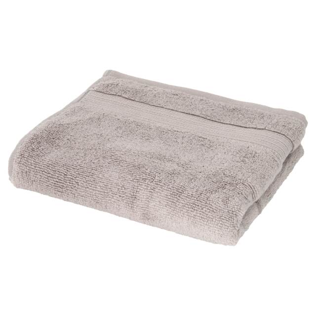F&F Home Light Grey Supersoft Cotton Bath Towel
