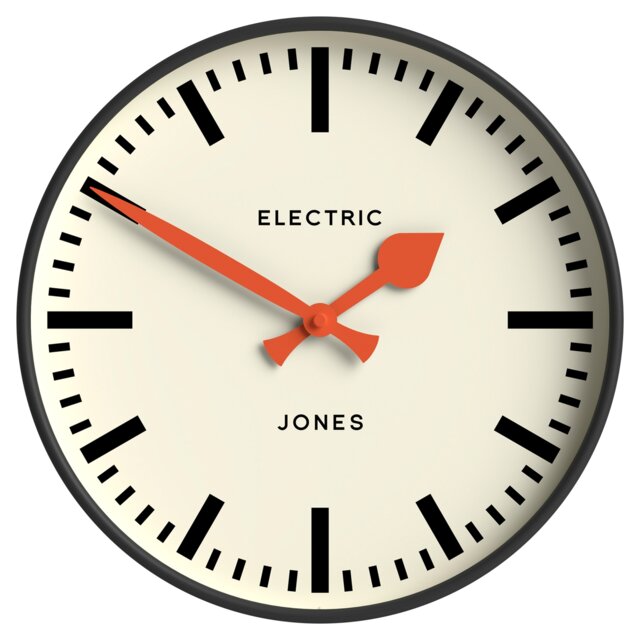 Jones Gravity Grey Platform Wall Clock