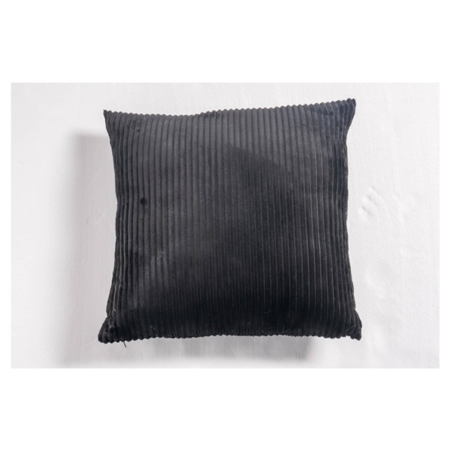 Tesco Black Jumbo Cord Cushion