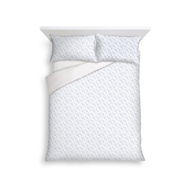 F&F Home Nordic Ditsy Floral Crinkle Duvet Cover Set King