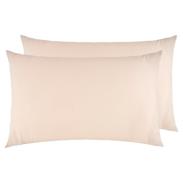 F&F Home Natural Cotton Rich Housewife Pillowcase Pair