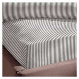Silentnight Supersoft Printed Stripe Fitted Sheet Double