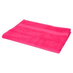 F&F Home Bright Pink 100% Cotton Bath Towel Recycled