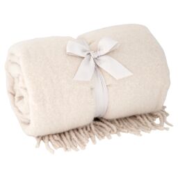 F&F Home Cream Mohair Throw
