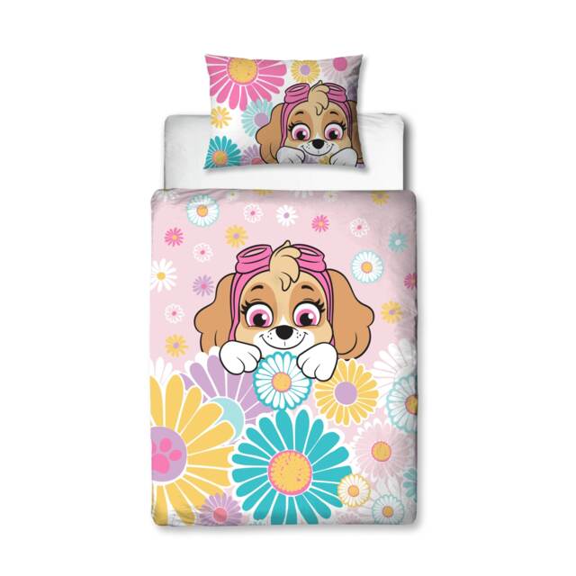 Paw Patrol Flowers Duvet Set Single