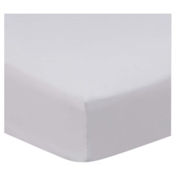 F&F Home Supersoft Silver Fitted Sheet Super King