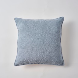 F&F Home Blue Boucle Piped Cushion 45x45cm