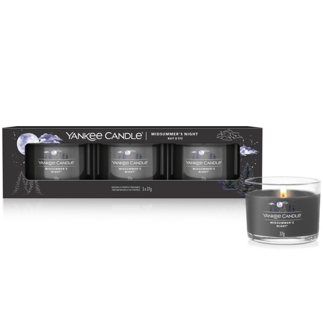 Yankee Candle Signature Midsummer's Night Mini Filled Votive 3 x 37g