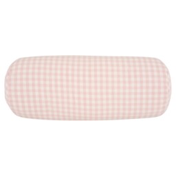 F&F Home Pink Gingham Bolster Cushion