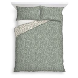F&F Home Green Ditsy Leaf Duvet Cover Set King
