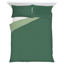 F&F Home Green Reversible Duvet Cover Set King