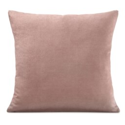 Plain Chenille Velvet 45cm x 45cm Blush Cushion Set of 4 Pink 45cm x 45cm x 10cm 4