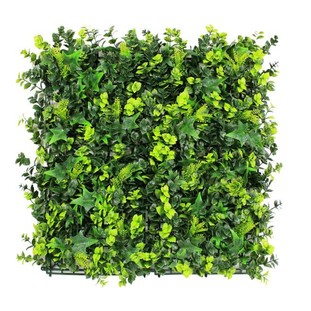 Pack of 12 Best Artificial Ivy Fern Hedging 50cm x 50cm Mats (3 Square Metres) Green 1