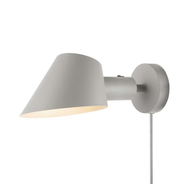 Nordlux Stay Indoor Wall Light Grey Aluminium Sensor E27 On-Fixture Switch - Plug In or Mains Powered , IP20