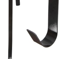 38Cm Metal Wreath Hanger Black - Sleek and Modern Design