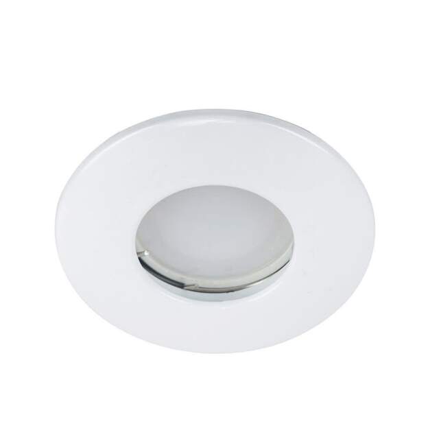 ValueLights 4 Pack Fire Rated IP65 White Downlights Cool White Bulbs White