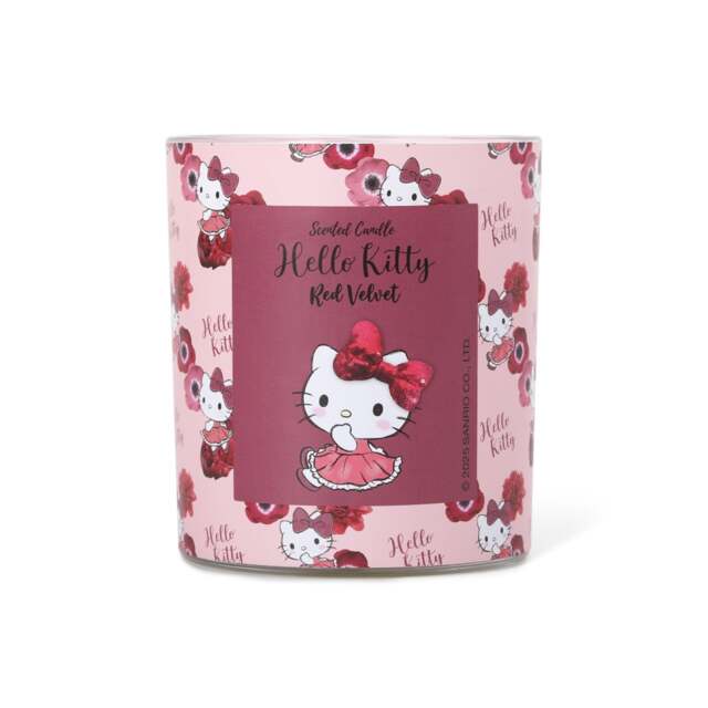 Hello Kitty Repeat Printed Candle 213g - Red Velvet