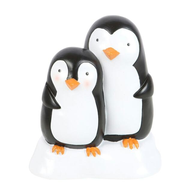 Something Different Snuggle Season Resin Penguin Ornament - Black/White - One Size