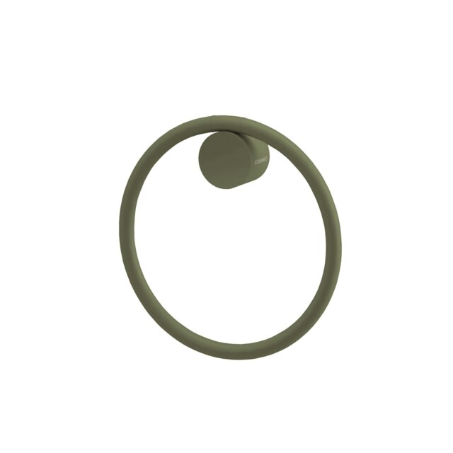 Cosmic Wall Mounted Hand Towel Circular Ring with Stainless Steel Olive 21 cm
