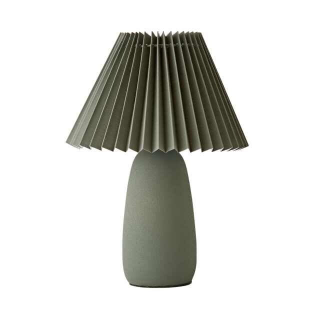 ValueLights Taggie Green Origami Table Lamp and Bulb