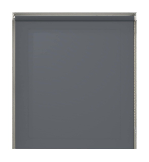 150cm Slate Grey Plain Straight Edge Daylight Roller Blind Grey Grey