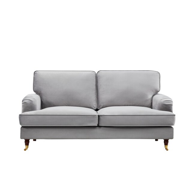Woodbury 2 Seat Velvet Sofa - Grey