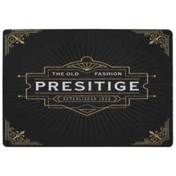 Art Deco Old Fashioned Prestige (Rug) Black S