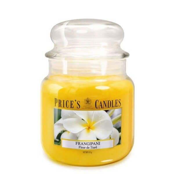 Prices Fragrance Collection Frangipani Medium Jar Candle